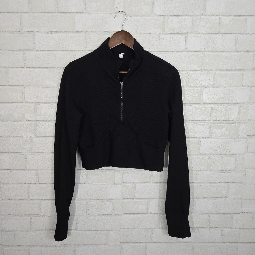 90 Degree By Reflex 1/2 zip crop‎ athletic top